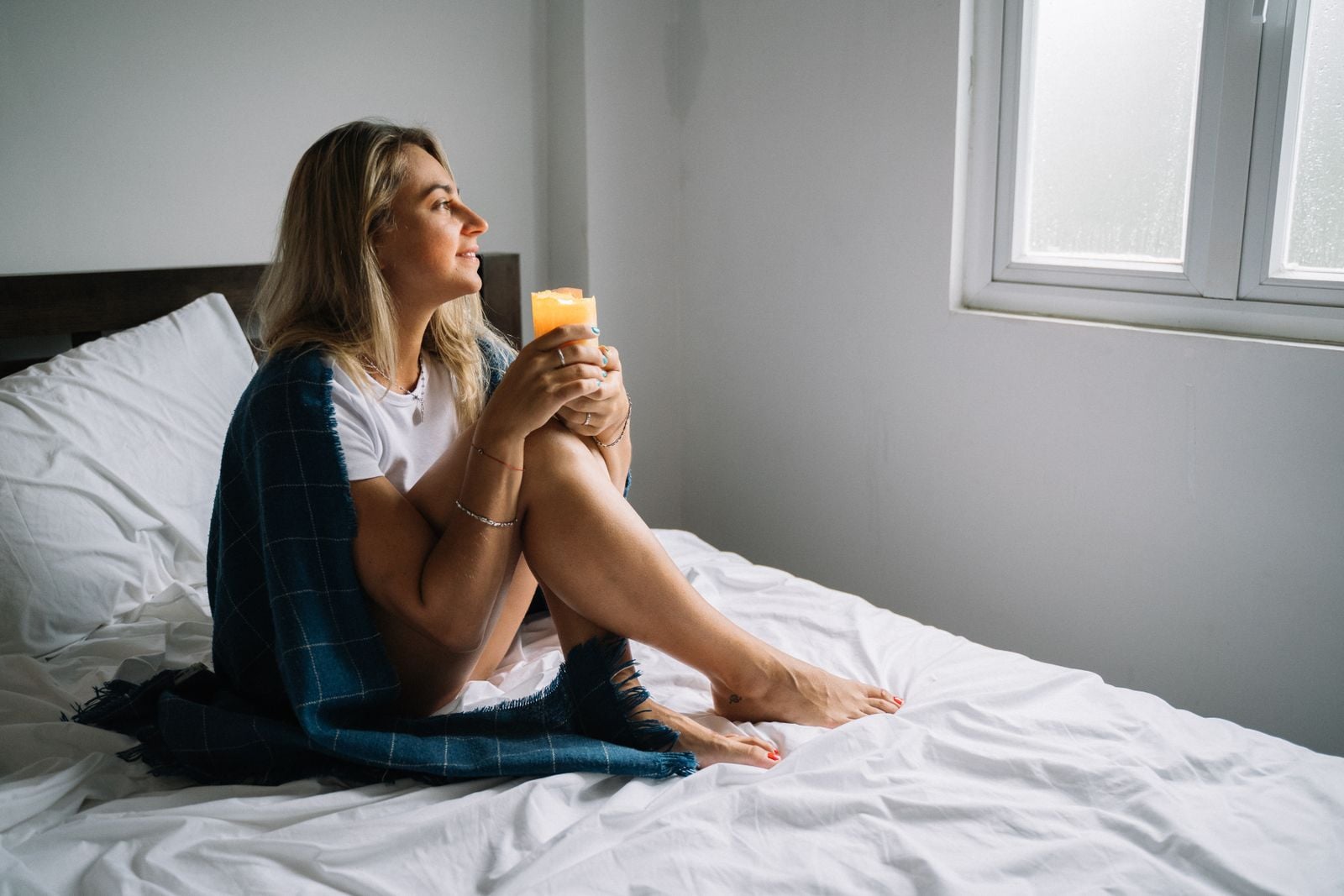 woman resting quietly